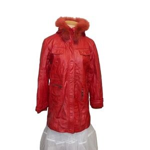 Sergio Beninni Woman 100% Leather Jacket Size 3XL